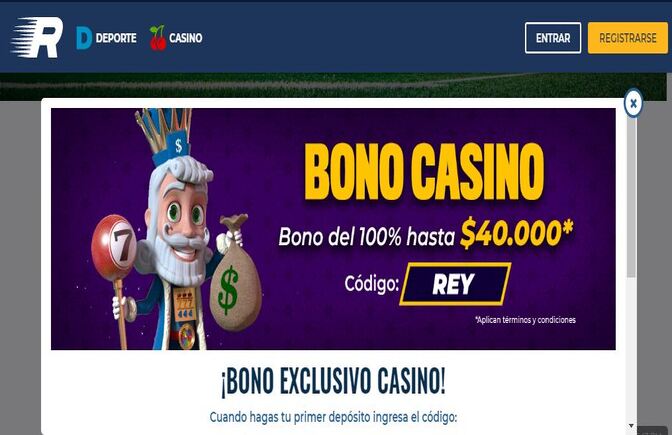 Rushbet Casino Colombia: Bono exclusivo casino