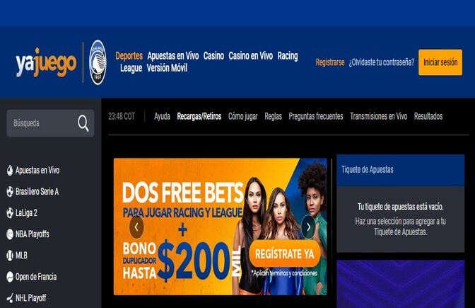 YaJuego Casino Colombia: Apuesta gratuita YaJuego Racing y YaJuego League