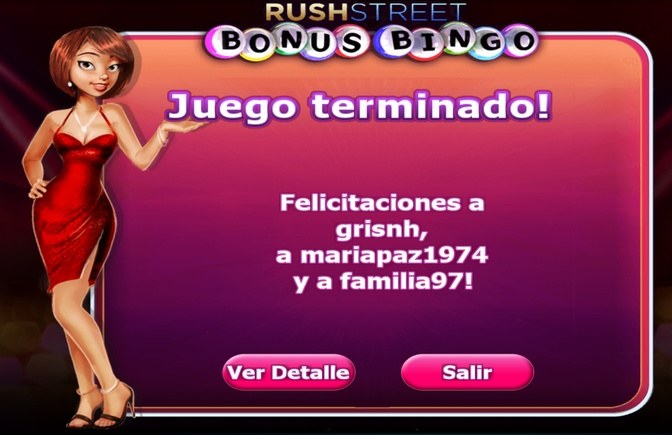 Bonus Bingo Rushbet Colombia